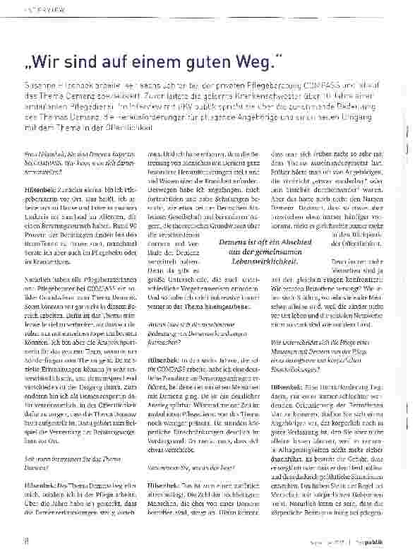 Vorschauseite 1: „Wir sind auf einem guten Weg.
