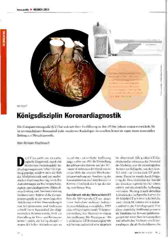 Vorschauseite 1: Königsdisziplin Koronardiagnostik