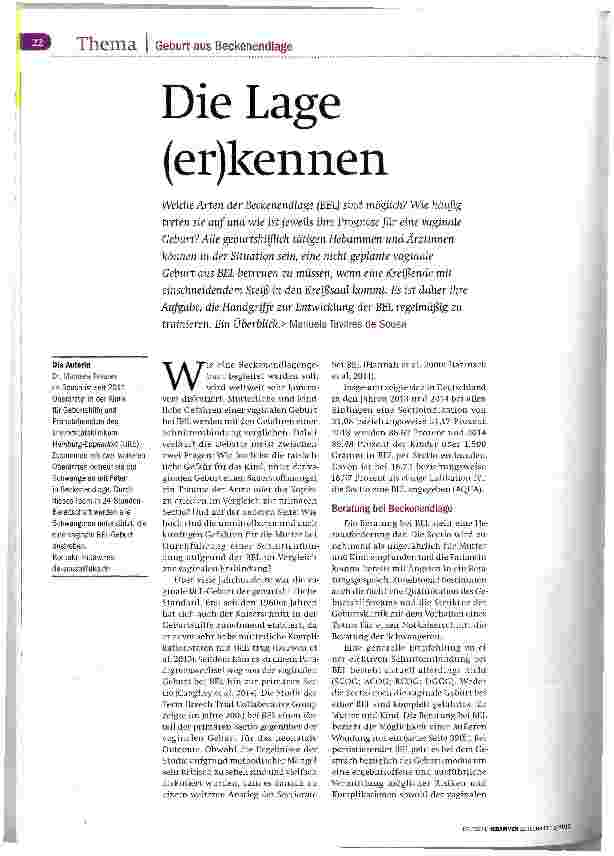 Vorschauseite 1: Die Lage (er)kennen