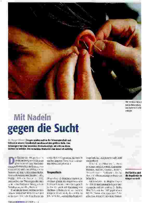 Vorschauseite 1: Mit Nadeln gegen die Sucht