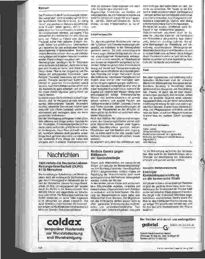Vorschauseite 2: Hygienemaßnahmen in der Dermatologie und dermatologischen Therapie