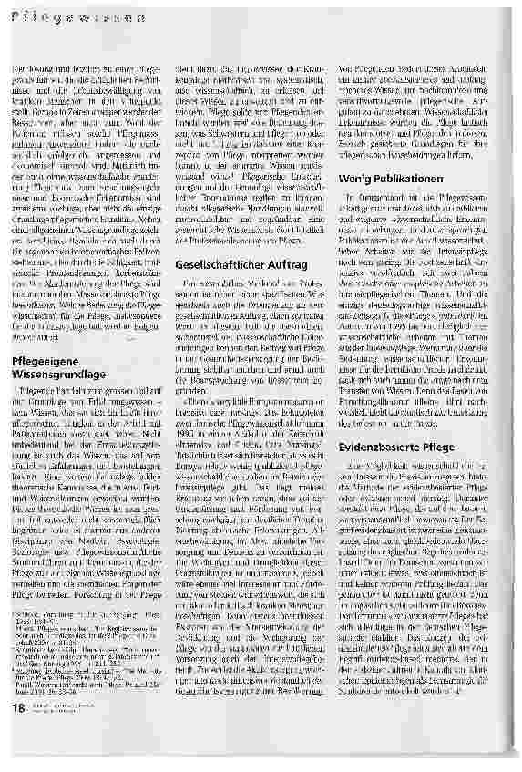 Vorschauseite 2: Ohne Pflegewissenschaft läuft gar nichts mehr