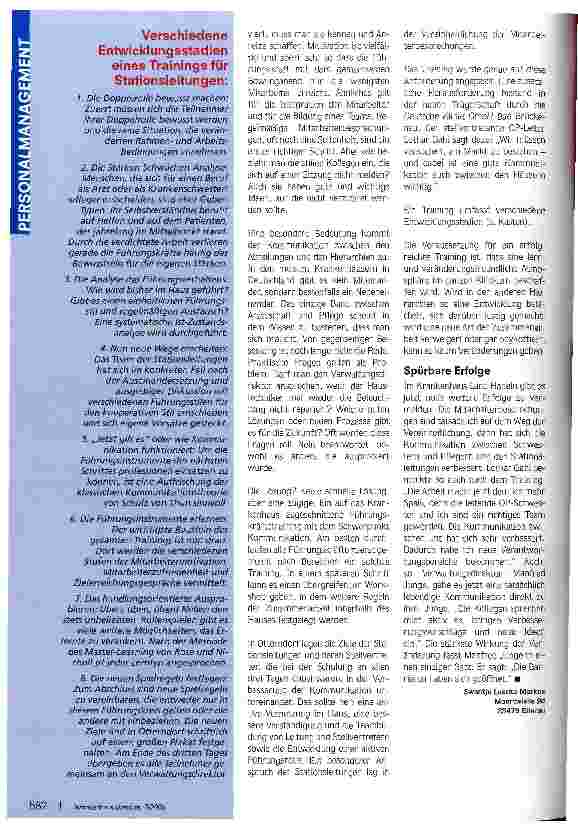 Vorschauseite 3: Die Barrieren haben sich geöffnetDer neue Gesundheitsmarkt erfordert eine neue Form von Führungskompetenz