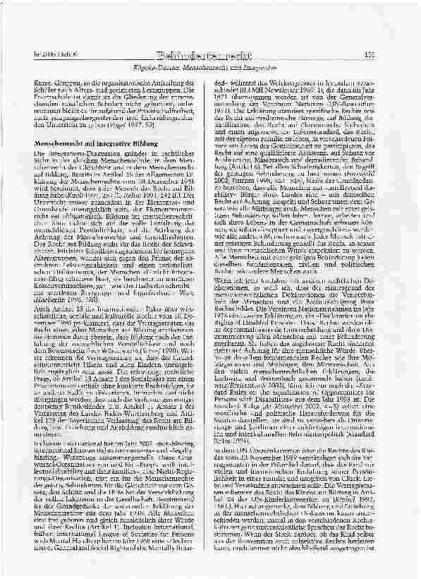 Vorschauseite 3: Menschenrecht und Integration