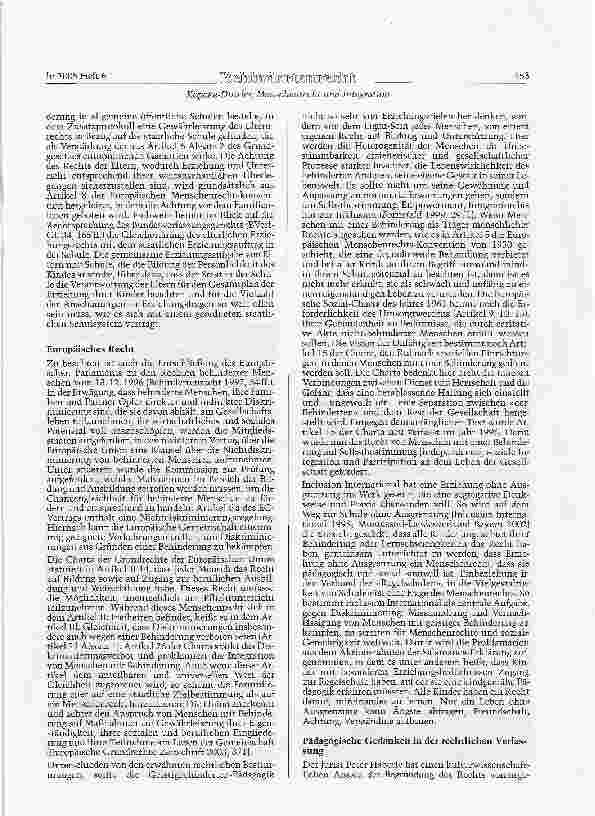 Vorschauseite 5: Menschenrecht und Integration