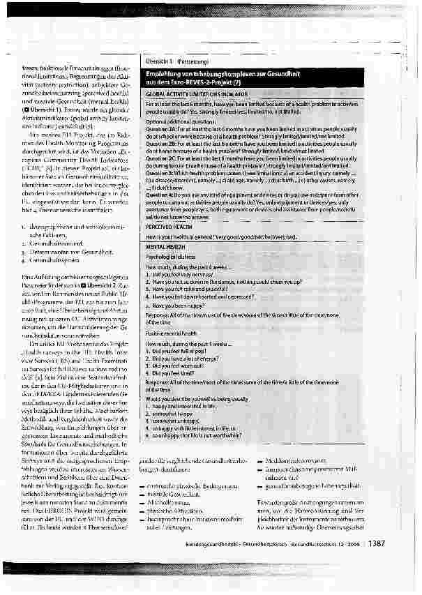 Vorschauseite 5: Gesundheitssurveys in Europa