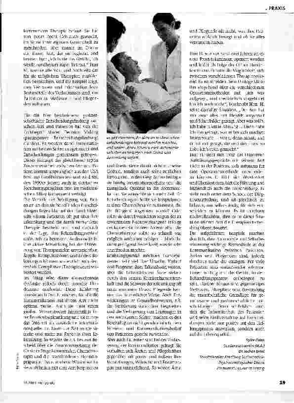 Vorschauseite 2: Informierte Patienten als Partner in der Therapie