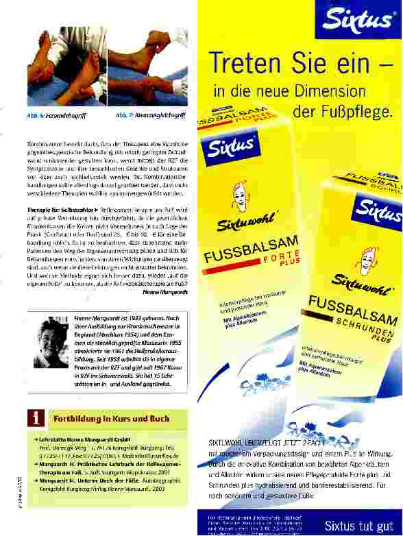 Vorschauseite 4: Reflexzonentherapie am Fuß Füße als Repräsentanten des Körpers