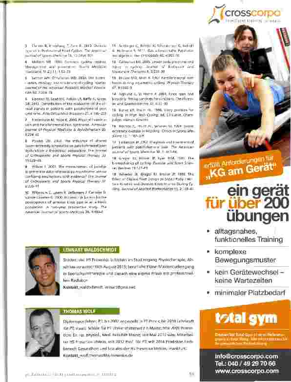Vorschauseite 4: Das patellofemorale Schmerzsyndrom im Radsport