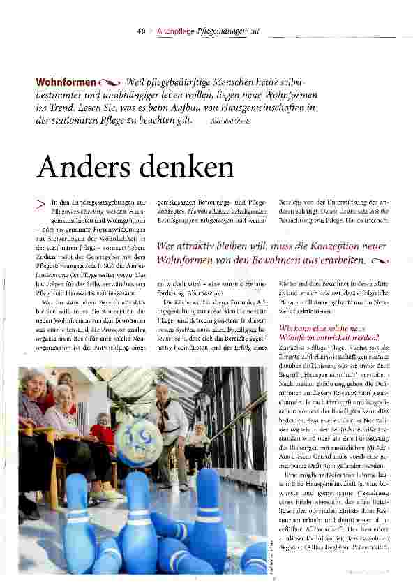 Vorschauseite 1: Anders denken