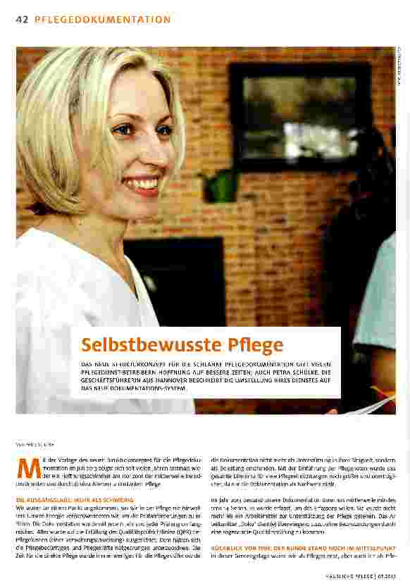 Vorschauseite 1: Selbstbewusste Pflege