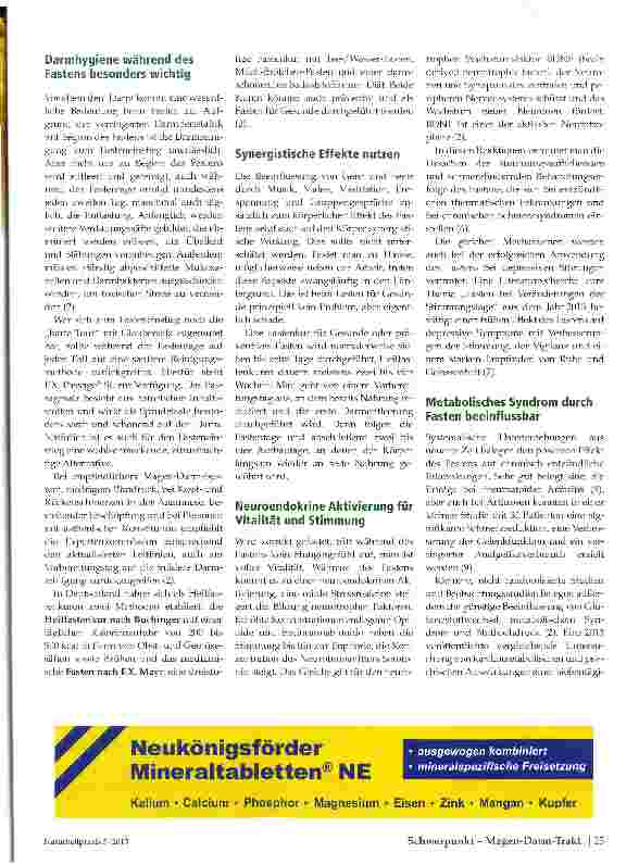 Vorschauseite 2: Fastenleitlinien durch Expertengremium aktualisiert