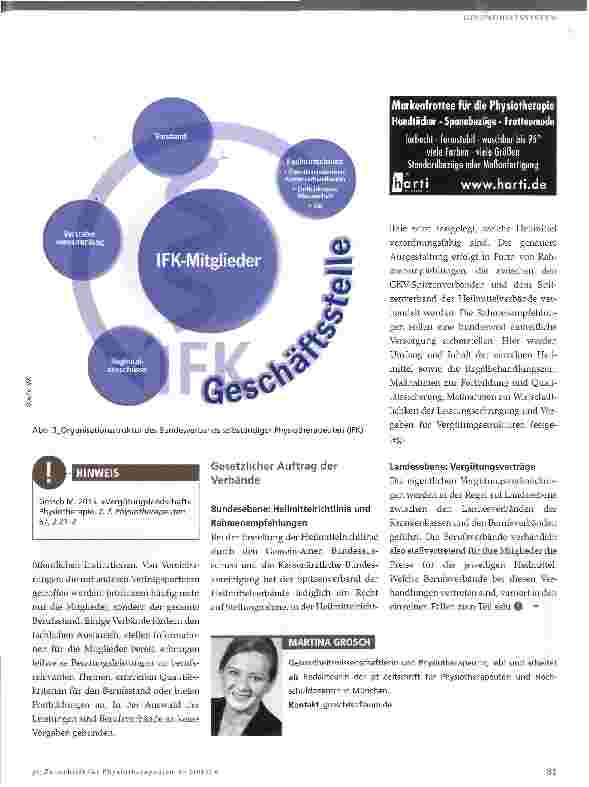 Vorschauseite 4: Berufsverbände in der Physiotherapie