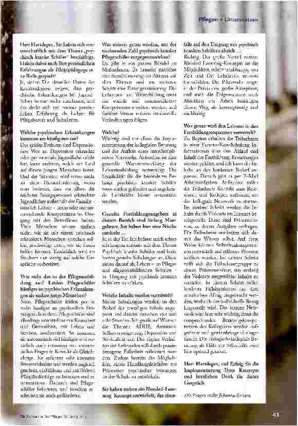 Vorschauseite 2: Wir brauchen eine Entstigmatisierung