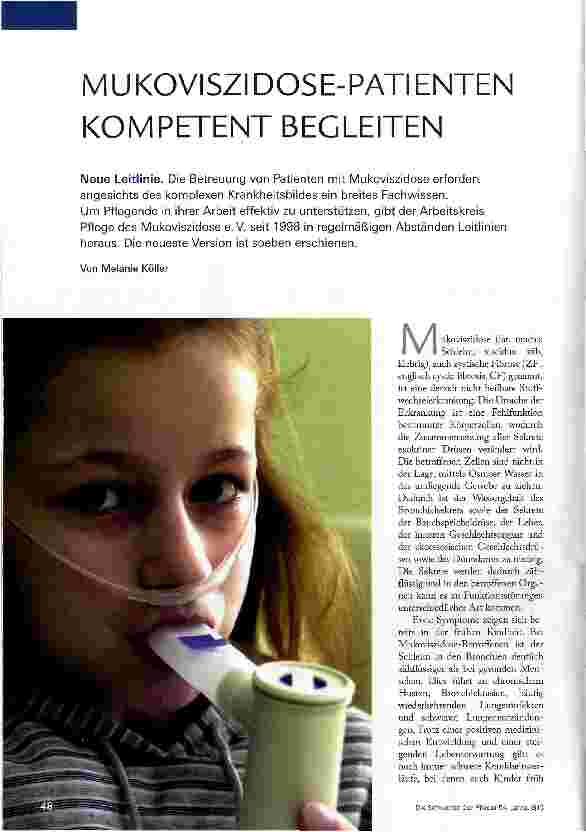 Vorschauseite 1: MUKOVISZI DOSE-PATIENTEN KOMPETENT BEGLEITEN