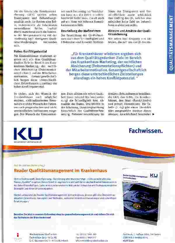Vorschauseite 2: Wie wird die Qualität im Krankenhaus gesichert? Eine Bewertung der gegenwärtigen Ansätze