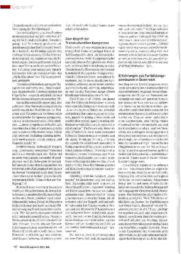 Vorschauseite 3: Migrationsspezifische Diversität und transkulturelle Kompetenz in der Pflege: Österreichische Perspektiven
