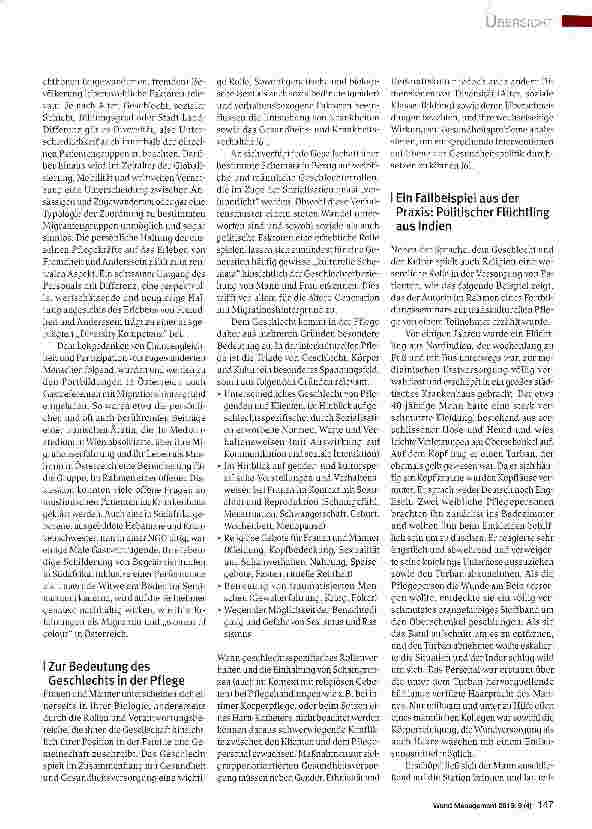 Vorschauseite 4: Migrationsspezifische Diversität und transkulturelle Kompetenz in der Pflege: Österreichische Perspektiven