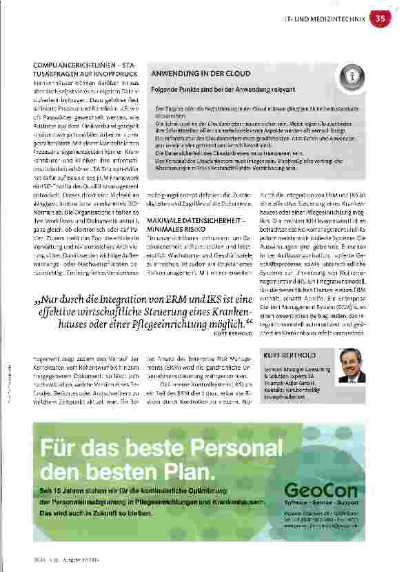 Vorschauseite 2: DATENSICHERHEIT Von Revisionssicherheit bis Risikomanagement
