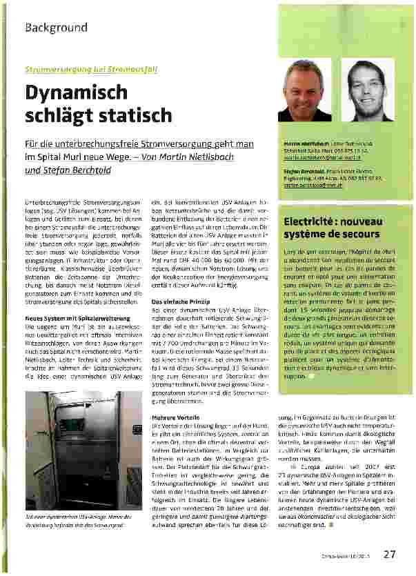 Vorschauseite 1: Dynamisch schlägt statisch