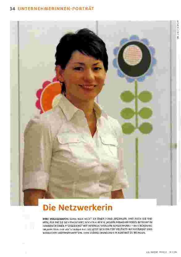 Vorschauseite 1: UNTERNEHMERINNEN -PORTRÄT Die Netzwerkerin