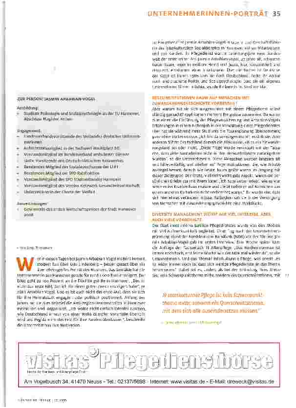 Vorschauseite 2: UNTERNEHMERINNEN -PORTRÄT Die Netzwerkerin