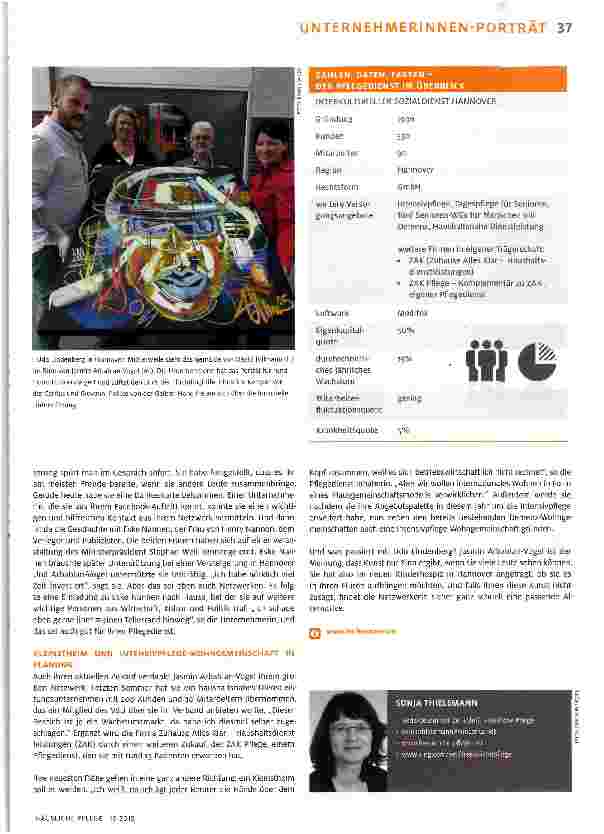 Vorschauseite 4: UNTERNEHMERINNEN -PORTRÄT Die Netzwerkerin