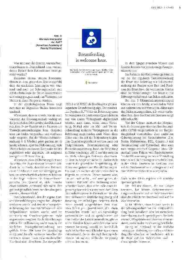 Vorschauseite 2: Hürden in der ärztlichen Stillförderung