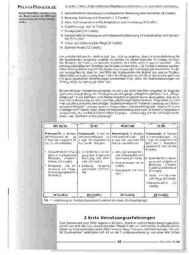 Vorschauseite 4: Pflegeausbildung & Pflege Studium kombinierenEin neuer dualer Studiengang mit dem Abschluss Bachelor of Arts (Nursing)