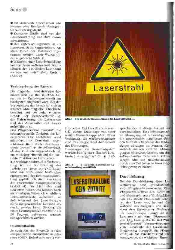 Vorschauseite 2: Minimal-invasive Chirurgie 10. Folge: Assistenz bei endoskopischer Lasertherapie.