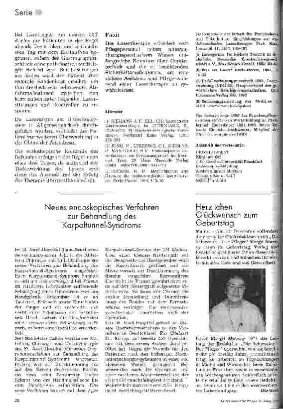 Vorschauseite 4: Minimal-invasive Chirurgie 10. Folge: Assistenz bei endoskopischer Lasertherapie.