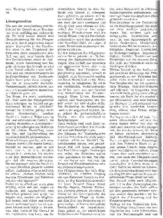 Vorschauseite 5: Gestaltung eines gewaltarmen Milieus im psychiatrischen Pflegealltag Wunschdenken oder Möglichkeit?