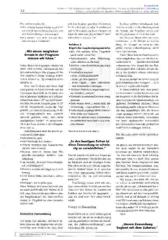 Vorschauseite 5: Intensivund Palliativmedizin: Von der akademischen Distanz zur fürsorglichen Zuwendung