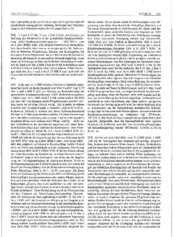 Vorschauseite 2: Aktuelle EntscheidungenKrankenversicherungsrecht