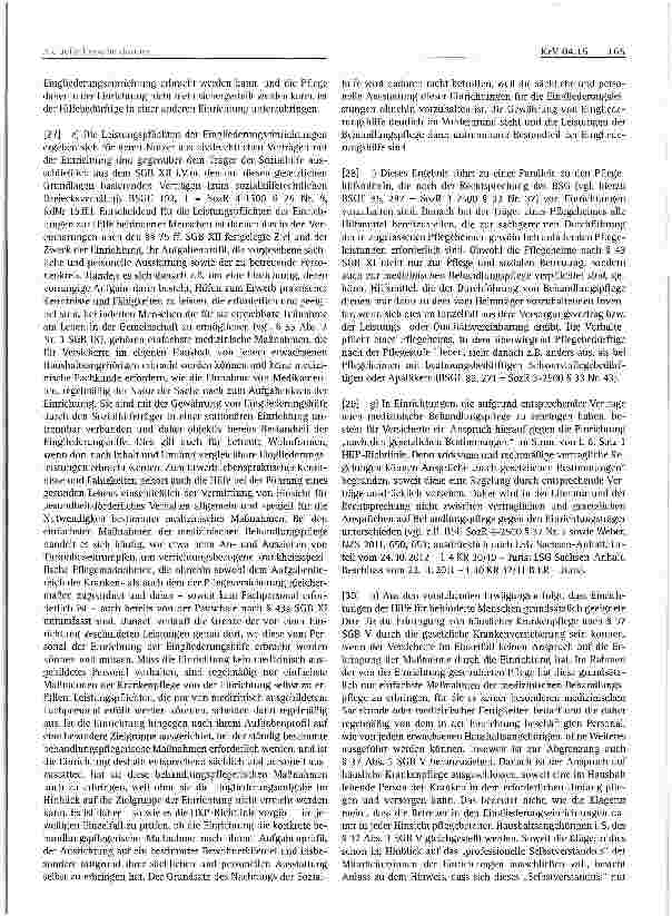 Vorschauseite 6: Aktuelle EntscheidungenKrankenversicherungsrecht