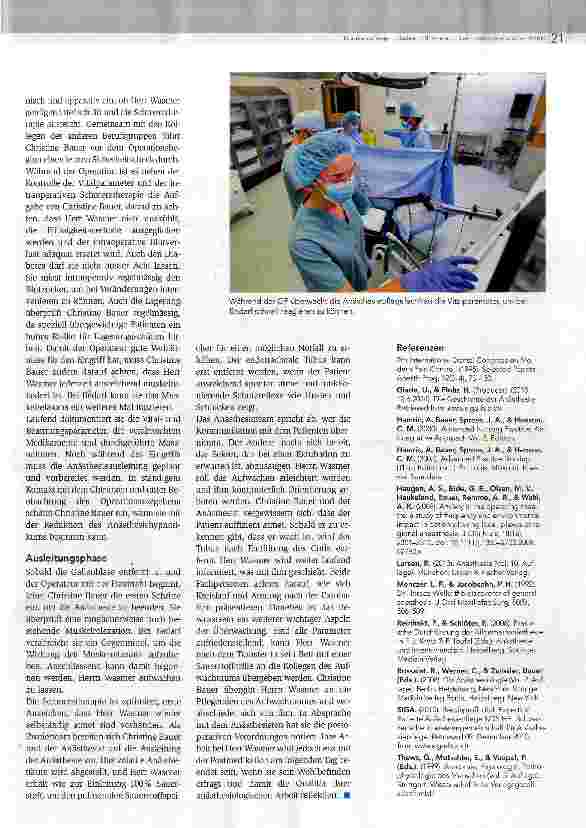 Vorschauseite 4: Was machen eigentlich die Anästhesiepflegefachperson