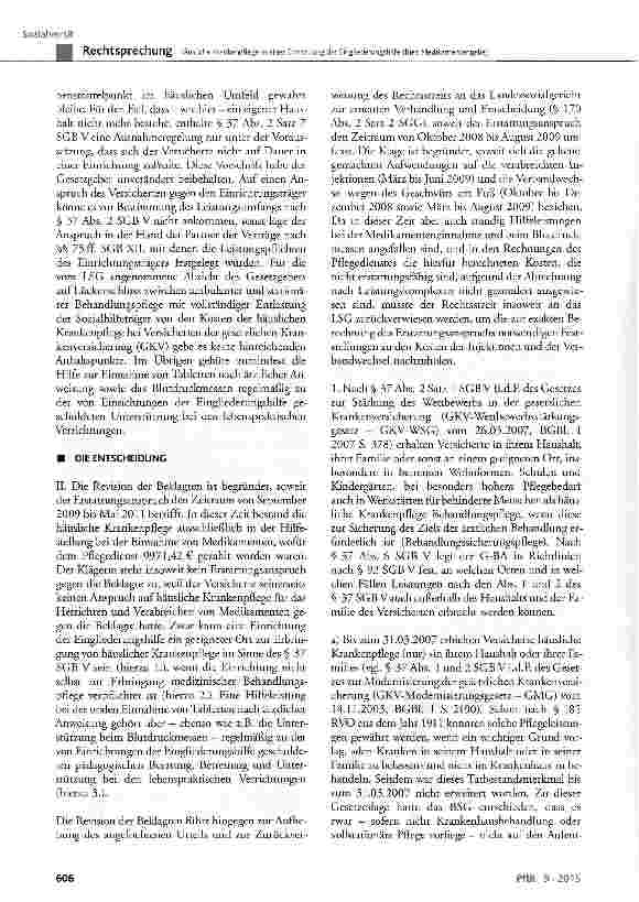 Vorschauseite 3: Häusliche Krankenpflege in einer Einrichtung der Eingliederungshilfe (hier: Medikamentengabe)