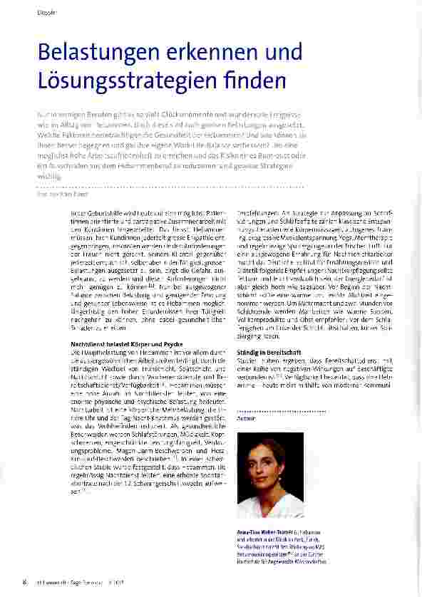 Vorschauseite 1: Belastungen erkennen und Lösungsstrategien finden
