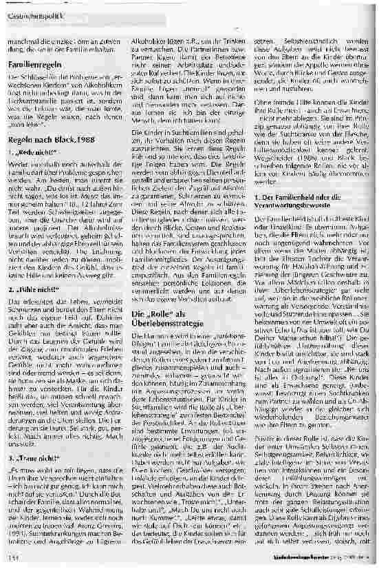 Vorschauseite 2: Das einzig Zuverlässige ist die Unzuverlässigkeit - Kinder in Alkoholikerfamilien