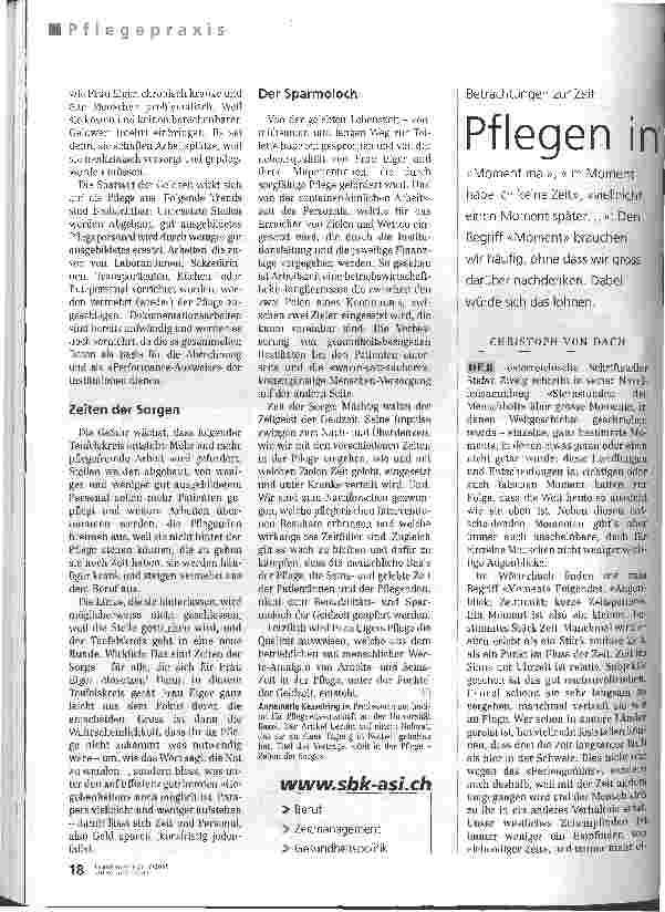 Vorschauseite 4: Mächtig waltet der Zeitgeist der Geldzeit