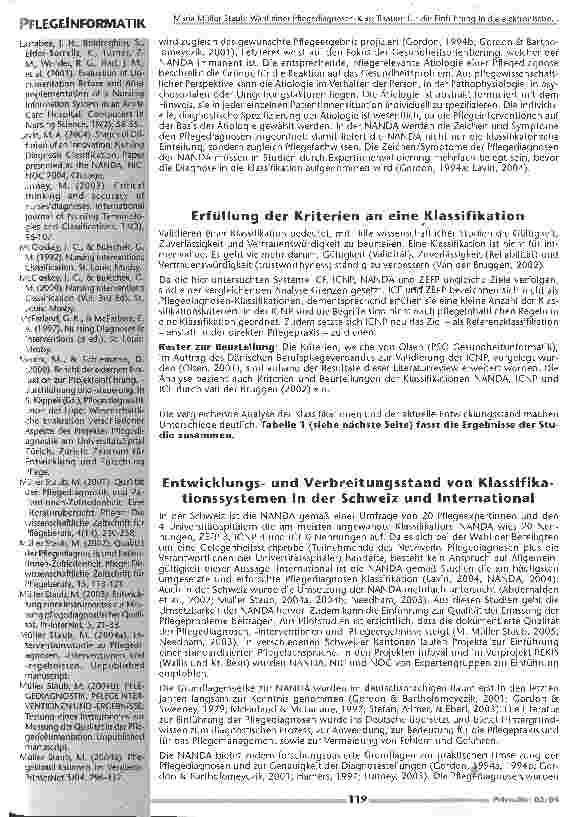 Vorschauseite 5: Wahl einer Pflegediagnosen-Klassifikation für die Einführung in die elektonische Pflegedokumentation