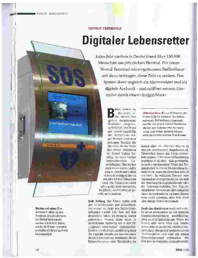Vorschauseite 1: Digitaler Lebensretter
