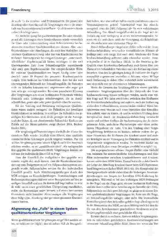Vorschauseite 2: Qualitätsorientierte Krankenhausvergütung - Kritische Anmerkungen zu einem aktuellen Reformvorhaben