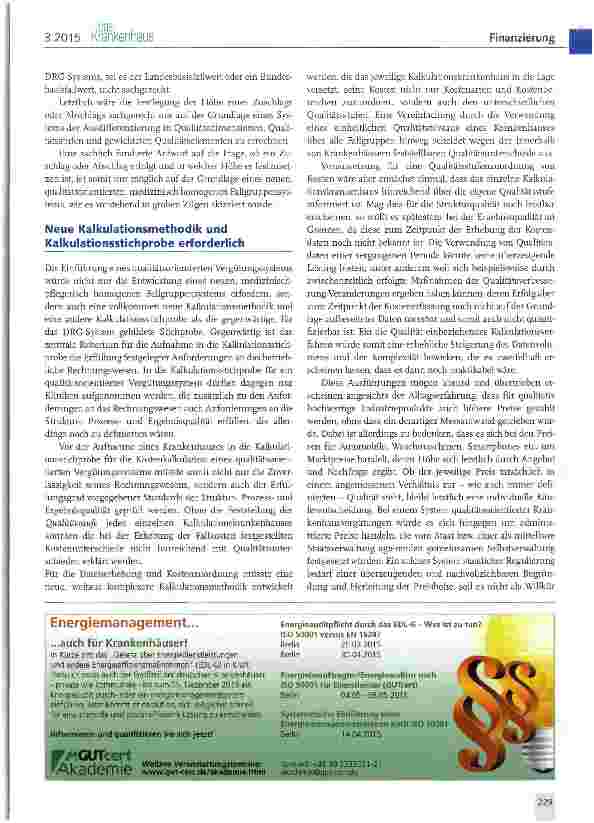 Vorschauseite 6: Qualitätsorientierte Krankenhausvergütung - Kritische Anmerkungen zu einem aktuellen Reformvorhaben