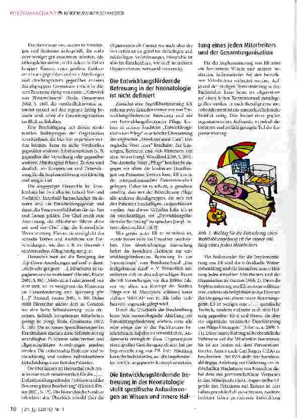 Vorschauseite 2: Implementierung von Entwicklungsfördernder Betreuung in der Neonatologieaus Sicht der Organisationsberatung