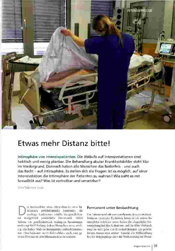 Vorschauseite 1: Etwas mehr Distanz bitte!