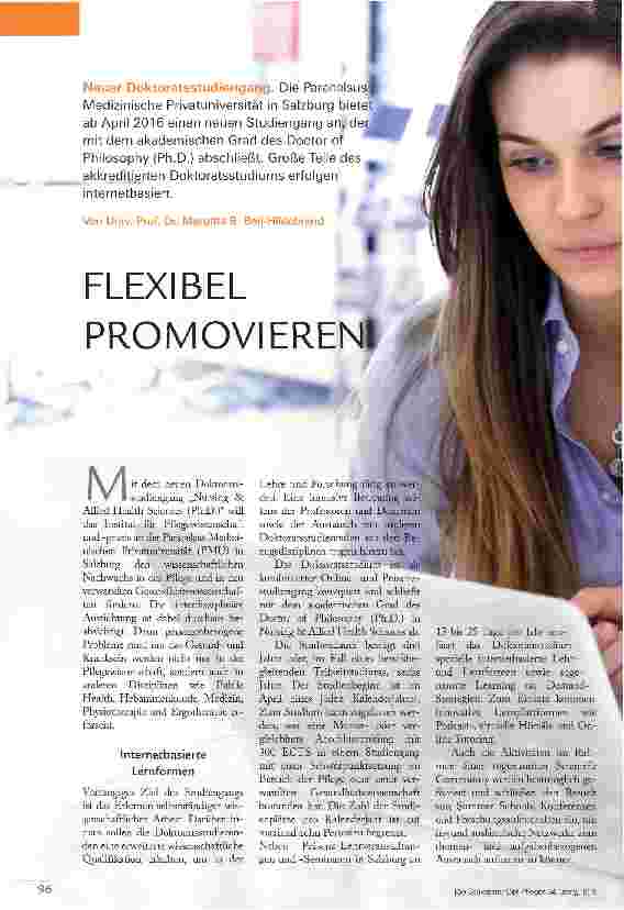 Vorschauseite 1: FLEXIBEL PROMOVIEREN!