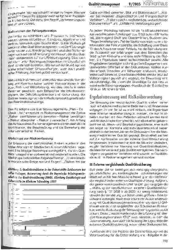 Vorschauseite 3: Neue Herausforderungen an das Qualitätsmanagement: Wirtschaftlichkeit und Patientensicherheit