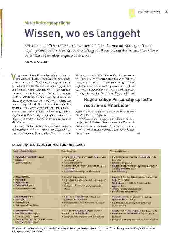 Vorschauseite 1: Wissen, wo es langgeht