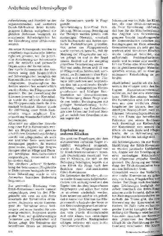 Vorschauseite 3: Einrichtung einer Ethik-Komisssion auf einer pädiatrischen Intensivstation
